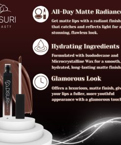 Alternative view of DISURI Beauty Liquid Lipstick - Chocolate Cake (68)